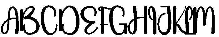 Newyear Calligraphy Font UPPERCASE