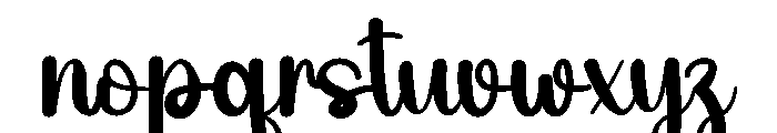 Newyear Calligraphy Font LOWERCASE