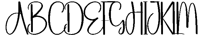 Newyear Cooking Font UPPERCASE