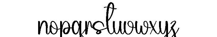 Newyear Cooking Font LOWERCASE
