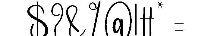 Newyear Delighter Font OTHER CHARS