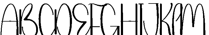 Newyear Ecanting Font UPPERCASE