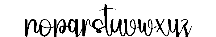 Newyear Ecanting Font LOWERCASE