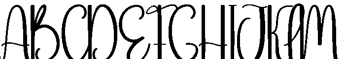 Newyear Furniture Font UPPERCASE