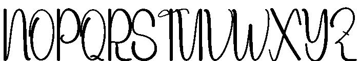 Newyear Furniture Font UPPERCASE
