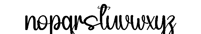 Newyear Furniture Font LOWERCASE