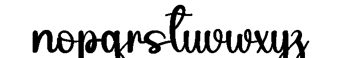 Newyear Garage Font LOWERCASE