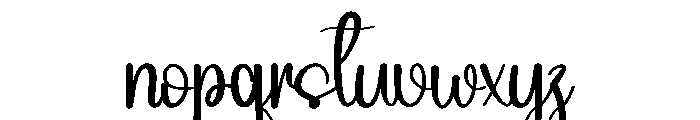 Newyear Gathering Font LOWERCASE