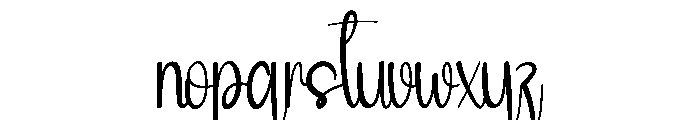 Newyear Gift Font LOWERCASE