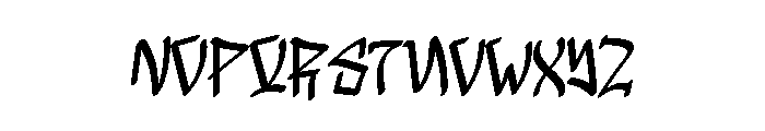 Newyear Graffiti Font UPPERCASE