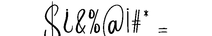 Newyear Hendsome Font OTHER CHARS