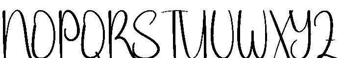 Newyear Hendsome Font UPPERCASE