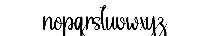 Newyear Hendsome Font LOWERCASE