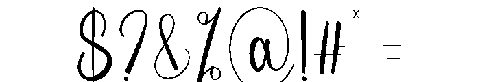 Newyear January Font OTHER CHARS