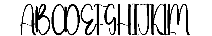 Newyear January Font UPPERCASE