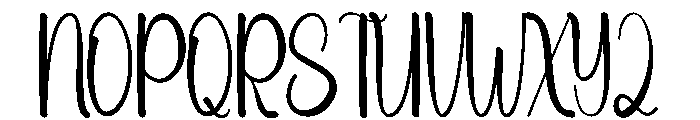 Newyear January Font UPPERCASE
