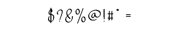 Newyear Light Font OTHER CHARS