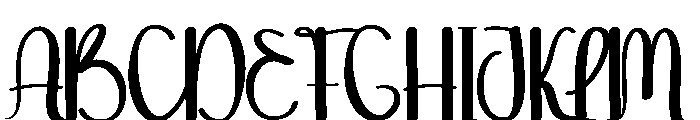 Newyear Melody Font UPPERCASE