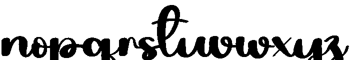 Newyear Melody Font LOWERCASE