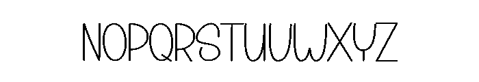 Newyear Outside Font LOWERCASE