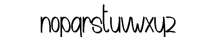 Newyear Pencile Font LOWERCASE