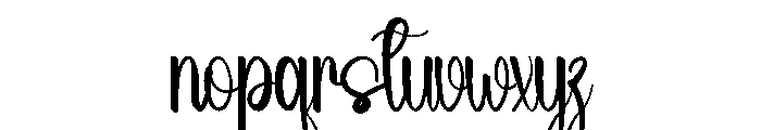 Newyear Reindeer Font LOWERCASE
