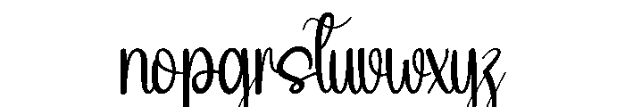 Newyear Relation Font LOWERCASE