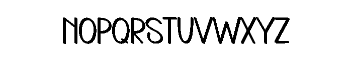 Newyear School Font UPPERCASE