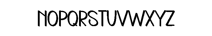 Newyear School Font LOWERCASE
