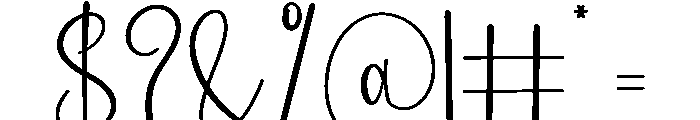 Newyear Story Font OTHER CHARS