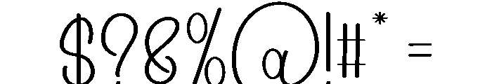 Newyear Thick Font OTHER CHARS