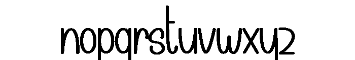 Newyear Thick Font LOWERCASE