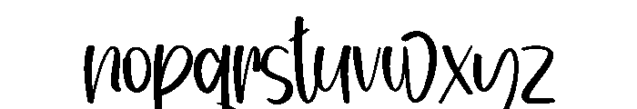 Newyear Vacation Font LOWERCASE
