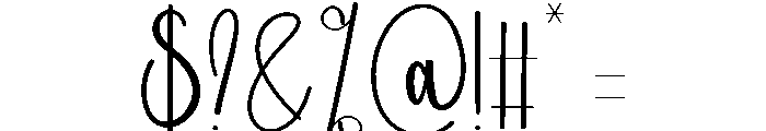 Newyear Vibes Font OTHER CHARS