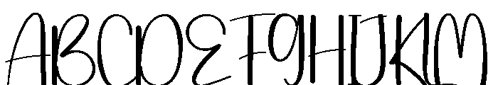 Newyear Writing Font UPPERCASE