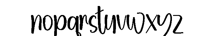 Newyear Writing Font LOWERCASE