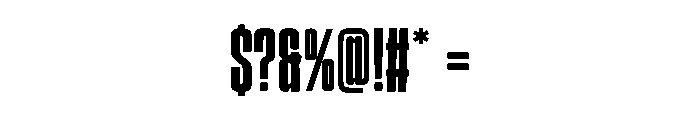 Nexus Black Font OTHER CHARS