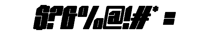 Nexvar Black Italic Font OTHER CHARS