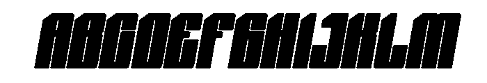 Nexvar Black Italic Font UPPERCASE