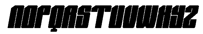 Nexvar Black Italic Font UPPERCASE