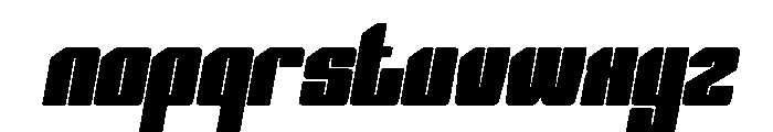 Nexvar Black Italic Font LOWERCASE