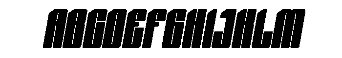Nexvar Bold Italic Font UPPERCASE