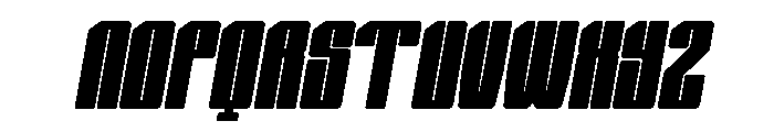 Nexvar Bold Italic Font UPPERCASE