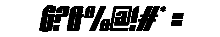 Nexvar Extra Bold Italic Font OTHER CHARS