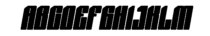 Nexvar Extra Bold Italic Font UPPERCASE