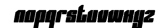Nexvar Extra Bold Italic Font LOWERCASE
