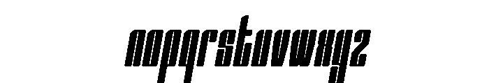 Nexvar Extra Light Italic Font LOWERCASE