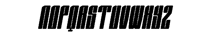 Nexvar Italic Font UPPERCASE