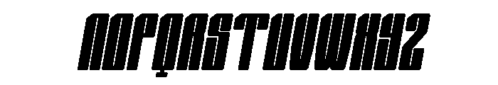 Nexvar Medium Italic Font UPPERCASE