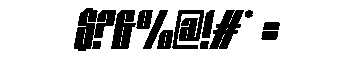 Nexvar Semi Bold Italic Font OTHER CHARS